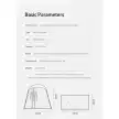 چادر حمام 2 کابین نیچرهایک مدل NH22ZP006 اورجینال