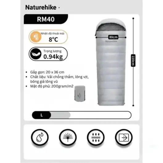 کیسه خواب نیچرهایک مدل NH22YD003 اورجینال