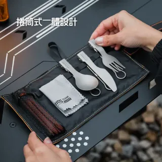 ست قاشق، چنگال، چاقو و چاپستیک تیتانیومی شاین تریپ مدل A589 اورجینال