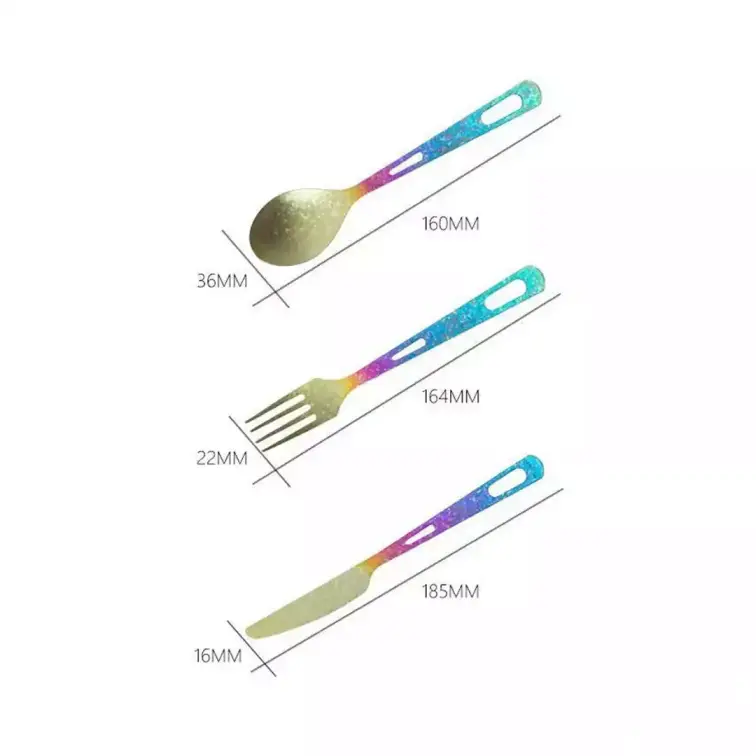 ست قاشق و چنگال تیتانیومی ماونتین هایکر مدل SZK1047